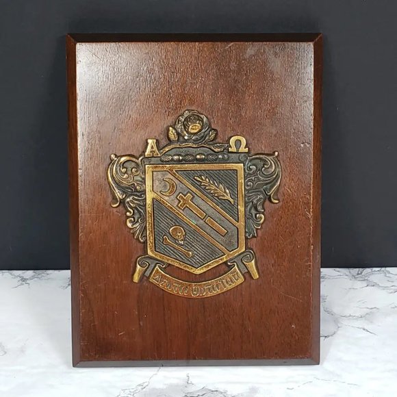 Alpha Omega Delta Theta Tau Sorority Bronze Plaque Antique - Picture 8 of 8